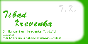 tibad krevenka business card